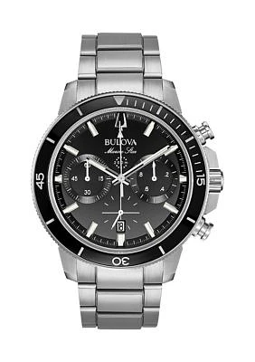  Marine Star Stainless Steel Bracelet Watch