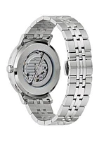 Aerojet Men's Automatic Silver-tone Stainless Steel Bracelet Watch