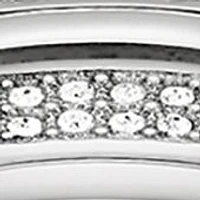 Women's Crystal Silver Tone Stainless Steel Bracelet Watch with 28.5 Millimeter Case