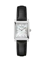 Women's Dress Classic Sutton Black Leather Strap Watch 