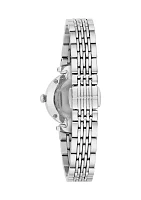 Women's Dress Classic Silver Tone Stainless Steel Bracelet Watch 