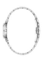 Women's Dress Classic Silver Tone Stainless Steel Bracelet Watch 