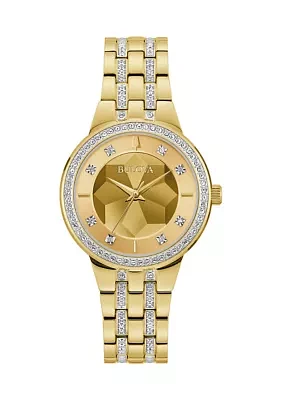 Crystal Gold Watch