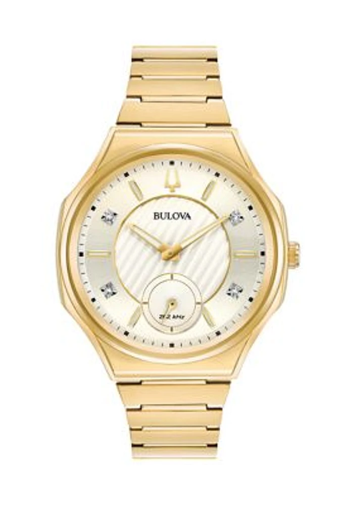 Women's Curv Diamond Dial Watch