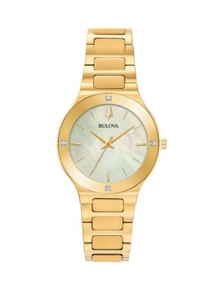 Gold-Tone Stainless Steel Millenia Bracelet Watch