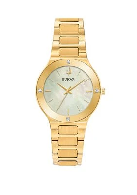 Gold-Tone Stainless Steel Millenia Bracelet Watch