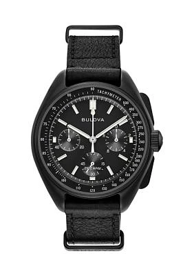 Lunar Pilot Chronograph Leather Strap Watch 