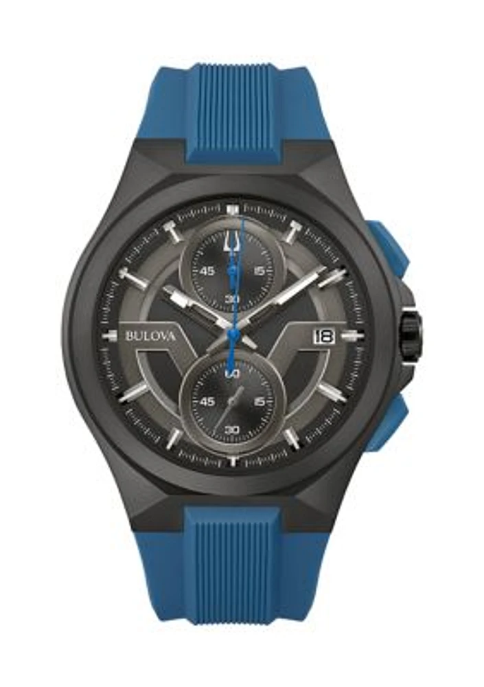 Men's Maquina Chronograph Blue Strap Watch