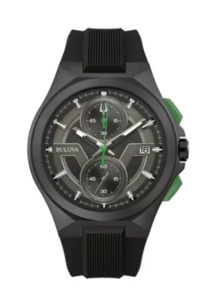 Men's Maquina Chronograph Black Strap Watch