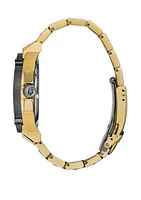 Mens Gold-tone Stainless Steel Precisionist Bracelet Watch 