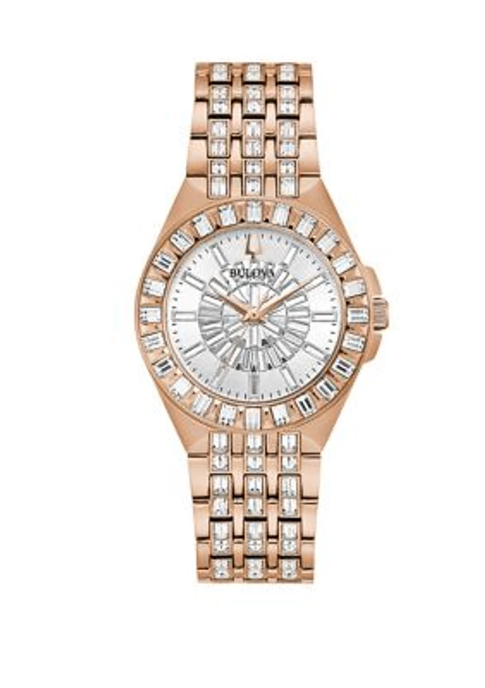 Women's Phantom Baguette Rose Gold Watch