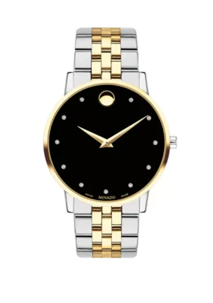 Two-Tone Stainless Steel Museum Classic Bracelet Watch