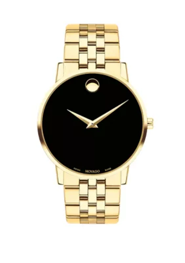 Yellow Gold PVD-Finished Stainless Steel Museum Classic Bracelet Watch