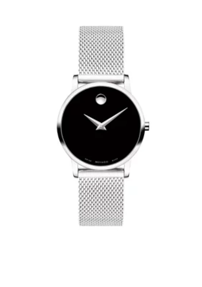 Women's Stainless Steel Classic Museum Mesh Bracelet Watch