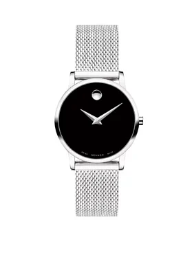 Women's Stainless Steel Classic Museum Mesh Bracelet Watch