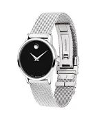 Women's Stainless Steel Classic Museum Mesh Bracelet Watch