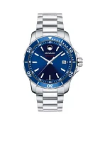 Men's Series 800 Stainless Steel Blue Dial Watch