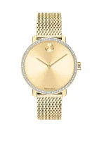 Women's Gold Tone Stainless Steel BOLD Mesh Bracelet Watch