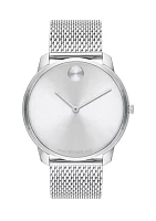 Bold Thin Silver Tone Watch