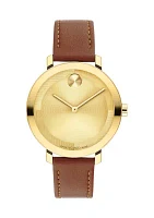 Women's Bold Evolution 2 Brown Leather Band Watch