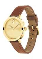 Women's Bold Evolution 2 Brown Leather Band Watch