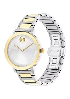 Women's Bold Evolution 2 Two Tone Bracelet Watch 