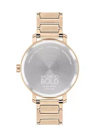 Women's Bold Evolution 2 Rose Gold Bracelet Watch