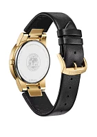 Men's Axiom Black Leather Strap watch