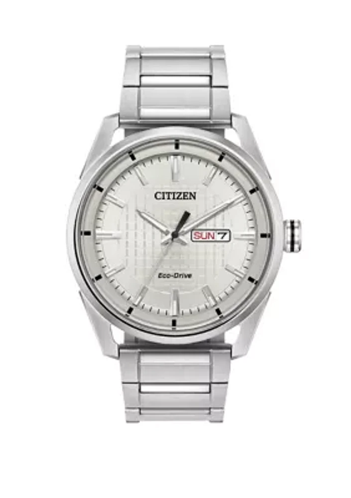 Drive Men's Silver Tone Bracelet Watch