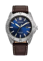 Men's Sport Casual Brycen Silver Tone Super Titanium Bracelet Watch 