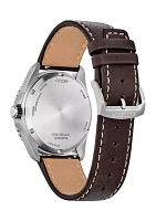 Men's Sport Casual Brycen Silver Tone Super Titanium Bracelet Watch 