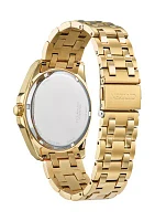 Men's Classic Peyton Gold Tone Stainless Steel Bracelet Watch