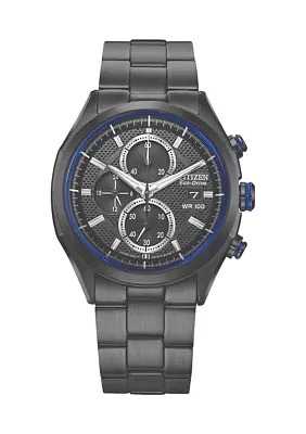 Black Stainless Steel Drive Watch