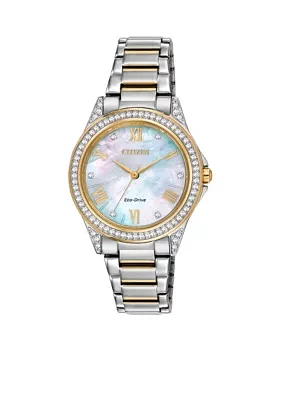 Women's Two Tone Stainless Steel Swarovski Watch