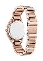 Drive from Citizen Eco-Drive Women's Rose Gold-Tone Stainless Steel Bracelet Watch