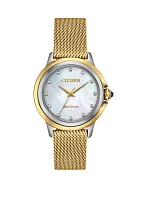 Women's Citizen Ceci Gold Tone Stainless Steel Bracelet Watch