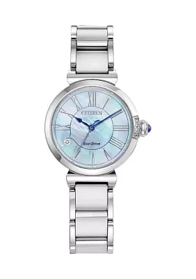 Women's Dress Classic Silver Tone Stainless Steel Watch 