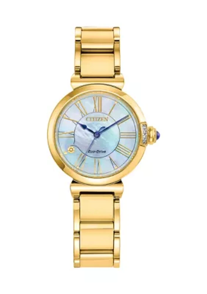 Women's Dress Classic Gold Tone Stainless Steel Watch