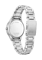 Women's Classic Crystal Silver Tone Bracelet Watch