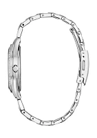 Women's Classic Crystal Silver Tone Bracelet Watch