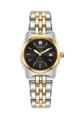 Citizen Eco-Drive Women's Corso Two-tone Stainless Steel Bracelet Watch