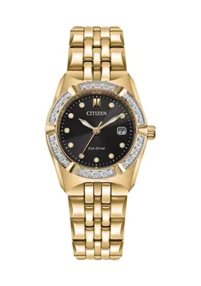 Women's Classic Eco Corso Gold Tone Bracelet Watch 