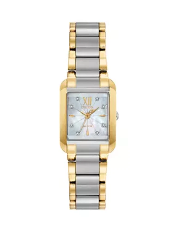 Women's  Bianca Gold Tone Stainless Steel Bracelet Watch