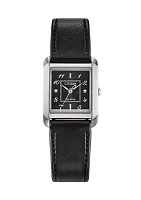 Women's Dress/Classic Eco Bianca Black Apple Leather Strap Watch 