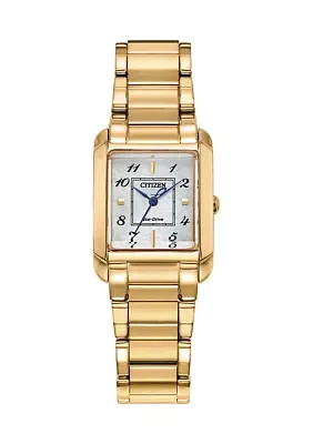 Women's Classic Bianca Gold Tone Bracelet Watch 