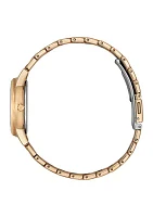 Men's 29 Millimeter Classic Eco Rose Gold-Tone Stainless Steel Bracelet Watch 