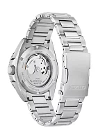 Bulova Mens Sport Luxury AUTO Sport Silver-Tone Stainless Steel Bracelet Watch - 42 mm