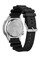 44 Millimeter Automatic Dive Black Strap Watch 