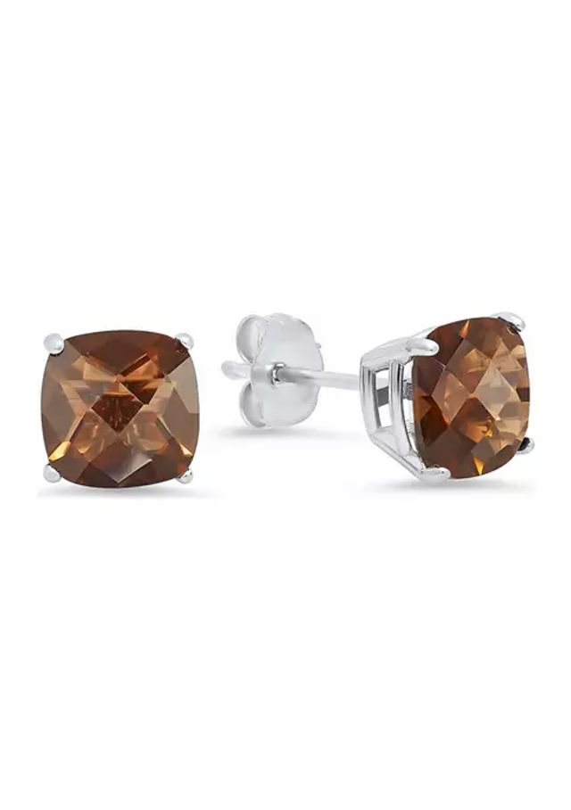 Belk Lab Created Cushion Cut Created Blue Sapphire Stud Earrings in  Sterling Silver | The Summit