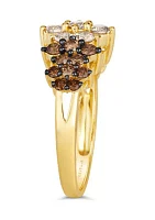 Ombré Ring featuring 1.36 ct. t.w. Chocolate Diamonds® set 14K Honey Gold™